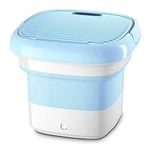 Mini Waschmaschine Tragbare Falten Halbautomatische Wäschewanne Kleine Ultraschall Schlafsaal Reise Sterilisation Unterwäsche Höschen Rosa Blau