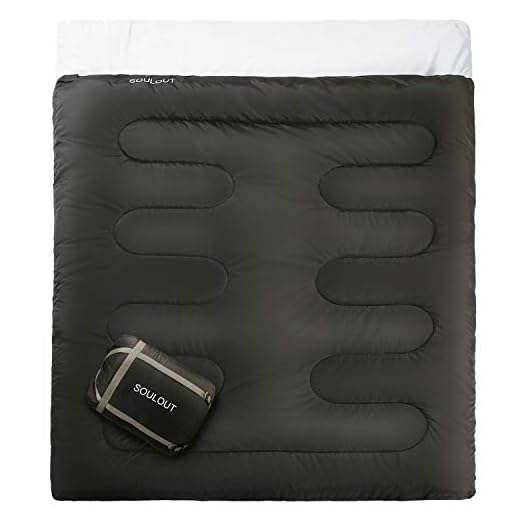 Double Sleeping Bag Queen Size XL, 3-4 Season Warm Cold Weather, Waterproof Lightweight 2 Person Sleeping Bag for Adults,Teens Or Kids, Perfect for Backpacking, Camping, Hiking with a Compression Bag