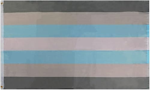 Demi Boy Demiboy Pride - Bandera de nailon impresa 68D de 3 x 5 pies, 3 pies x 5 pies Demi Boy Demiboy Pride - Bandera de nailon impresa 68D de 3 x 5 pies, 3 pies x 5 pies