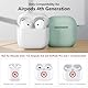 KOKOKA Silikon Hülle Schutzhülle Kompatibel mit AirPods 4. Generation mit Reinigungsset, Stoßfeste Weiche Dünne Schutzhülle Case für Airpods 4 2024 mit Cleaner Kit & Karabiner, Cloud Grey