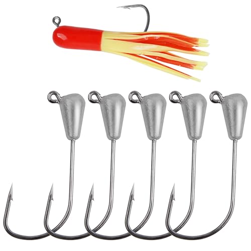 Crochets de pêche pour rivière et lac : lot de 12 OROOTL 1/8oz spécial eau douce