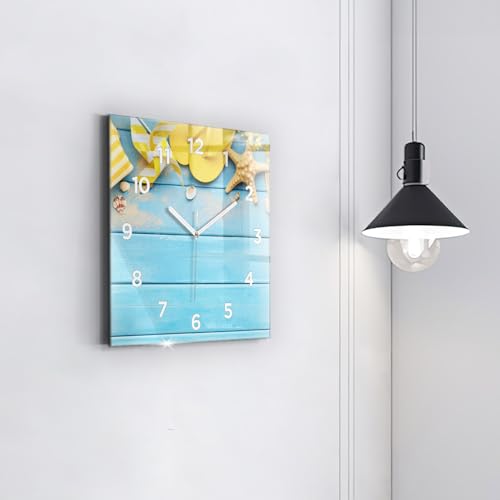 Horloge numérique carrée 30x30 cm Wallfluent moderne - 4