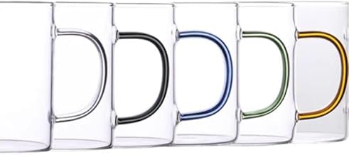 طقم مجات بيركس حراري من Next Store – 6 قطع بألوان متنوعة، سعة 330 مل، تصميم أنيق ومتين مقاوم للحرارة