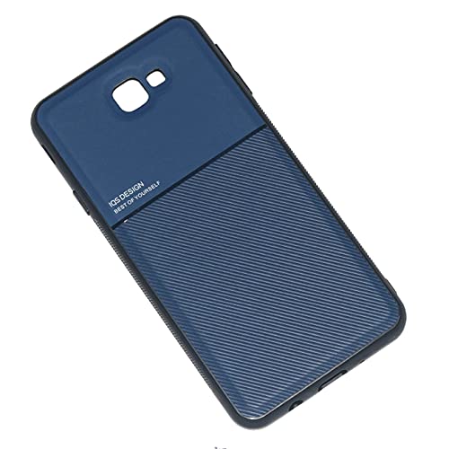 Kepuch Mowen Funda Case Carcasa Placa de Metal Incorporada para Samsung Galaxy J7 Prime - Azul