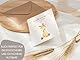 Glückwunschkarte zur Geburt Baby Giraffe geschlechtsneutral, Grußkarte Willkommen kleines Wunder Aquarell, Gelbe Baby Karte A6 mit Umschlag Geld Geschenk Junge Mädchen (1 Klappkarte mit Umschlag)