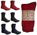 4 Pairs of excell Women's Casual Thermal Crew Socks Assorted Colors, Size 9-11