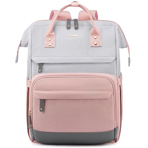 LOVEVOOK Mochila Mujer Mochila Ordenador Portatil 15.6&17.3 Pulgadas Mochila Viaje Mochilas Escolares Adolescentes Mochila PC Impermeable para Trabajo Colegio Instituto Universidad