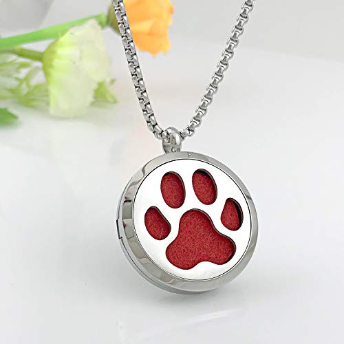 Collier diffuseur d'huiles essentielles en acier inoxydable, médaillon Arbre de vie ciselé