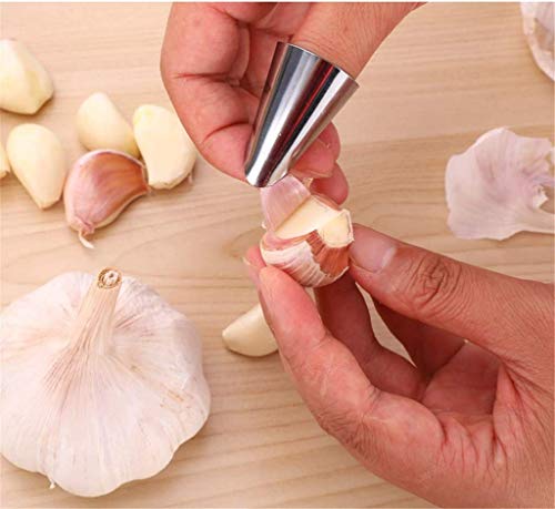 Allprettyall Garlic Keeper Vented Ceramic Garlic Storage Container White Stoneware With Acacia Wood Lid #TOP5