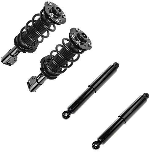Image of TRQ Front and Rear Complete Strut Assembly & Shock Absorber Kit Complete Strut & Coil Spring Assembly Compatible with 2010-2017 Chevrolet Equinox GMC Terrain