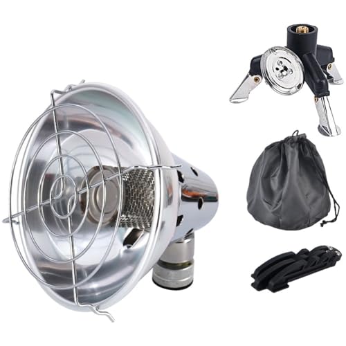 BlissfulAbode Riscaldatore a gas portatile per esterni: stufa da campeggio compatta per calore e comfort