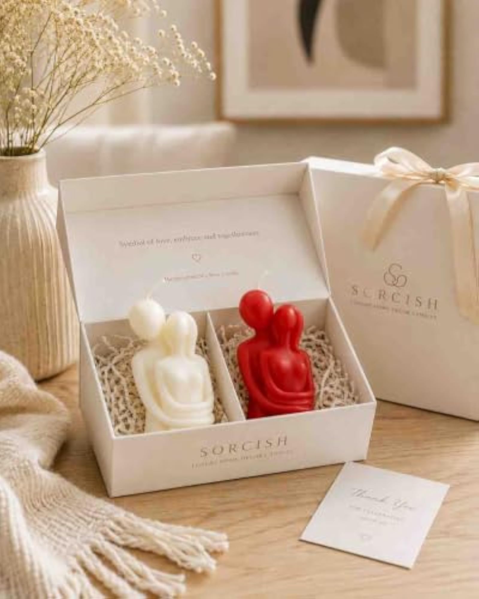 Pack of 2 Scented Couple Candles