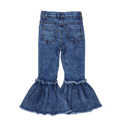 P0676 Girl Jeans Blue Jeans Bell Bottom2