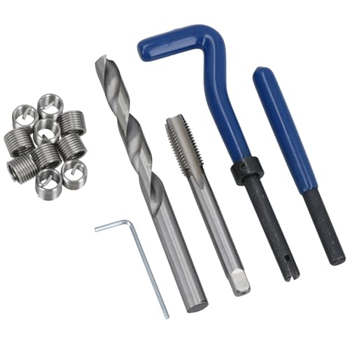 AB Tools M10 x 1.5mm Metric Thread Repair Kit Helicoil Set for Damaged Threads 15pc