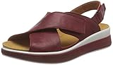 wechselbare Einlage THINK! Damen MEGGIE_3-000367 chromfrei gegerbte, nachhaltige Wechselfußbett Sandale, 5000 Cherry, 41 EU