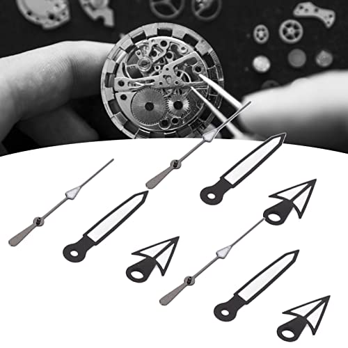Yosoo Watch Hands Hour Minute Second Luminous Watch Movement Modification Parts for Pointer Watch Movement, 10Pcs Set Watch Pointer Repair Tools Kits Modification Parts