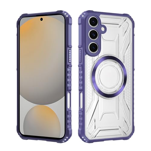 Lucyliy Samsung Galaxy S25 FE �t�H���P�[�X�J�o�[ [PC�o�b�N�v���[�g + TPU�t���[���}���`�}�e���A���\���A���^�����C�����O] �p�[�v��