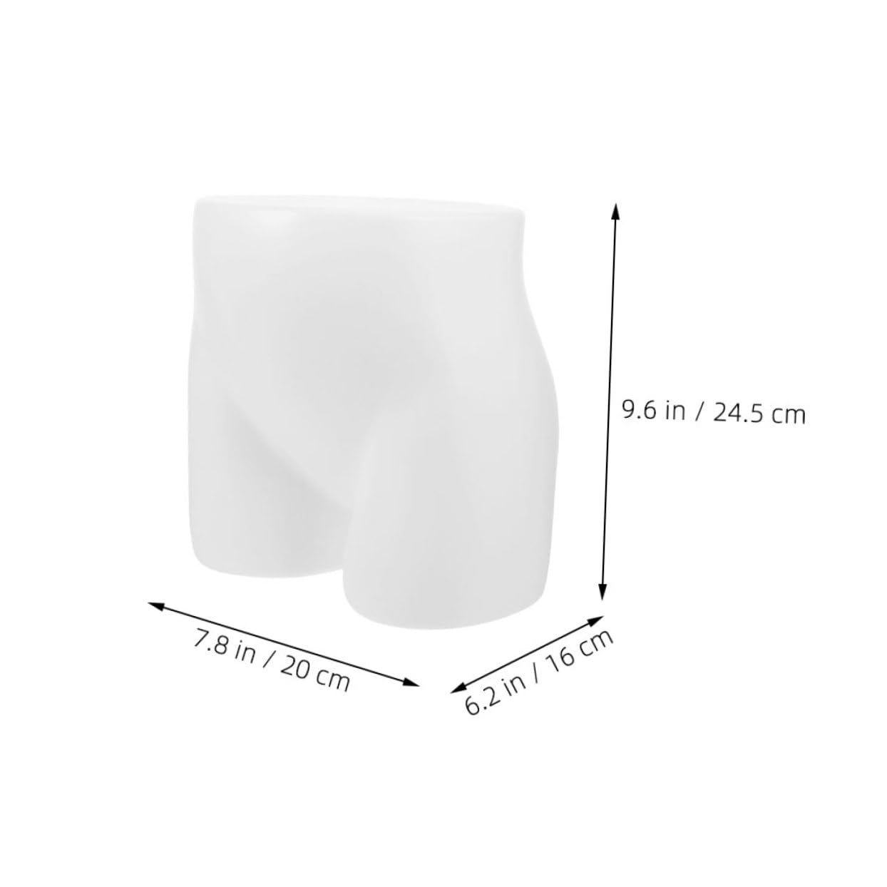 Amosfun Manichino Modello Busto per Bambini da Esposizione in Plastica Bianca Opaca per Mutandine e Biancheria Intima , per Vetrine e Negozi al Dettaglio