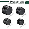 BZKSER Fausse Boucle d'oreille Homme - 8 Paires 6-12MM Boucles d'oreilles Magnétiques en Acier Inoxydable pour Les Hommes Femme Rond Fausse Boucle d'oreille Clip Non-Piercing Noir Argenté #1