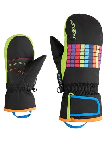 Ziener Kinder LAMILO-Z Ski-Fäustling/Wintersport | wasserdicht, PFC frei, Black, 4