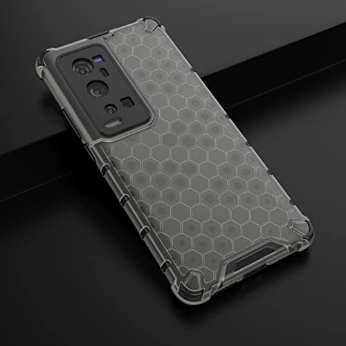 Image of Glasgow Back Case Cover Compatible with Vivo X60 Pro Plus (Stylish Design) - Black
