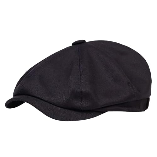 Men's Women's Cotton Flat Ivy Gatsby Newsboy Driving Hat Cap Elastic Band Suitable for All Seasons Cabbie Cap (color-23,One Size)