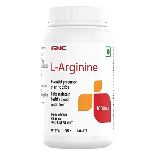 45% OFF on GNC L-Arginine 1000 mg | 90 Tablets | Fuels Muscle Growth | Boosts Nitric Oxide Production | Improved Oxygen Flow | Supports Heavy Training | Formulated in USA | 1000mg Per Serving