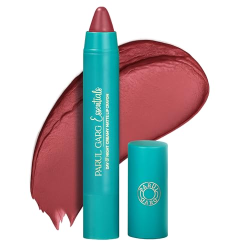Image of Parul Garg Beauty Creamy Matte Lip Crayon | Soft Matte & Hydrating Formula with Almond Oil & Vitamin E | Rich Pigment & Comfortable Wear | 100% Vegan (Empress 35)