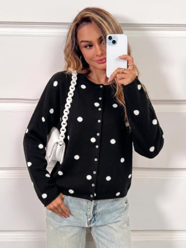 Image of Saodimallsu Womens Striped Cardigan Long Sleeve Button Down Knit Tops | Cute Lightweight Sweaters, Casual, Oversized Loose Fit, Open Front, Cozy Soft, Fall 2026 Fashion Winter