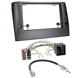 Setinhalt: Radioblende (schwarz), Radioanschlusskabel für Fiat Stilo, Antennenadapter (fahrzeugspezifisch)