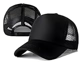 Generic 2 Tone Mesh Casual Cap - Fashion Men's Baseball Hat Comfortable and Stylish - Black, One Size