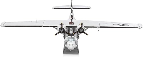 Miniatura 7 de Fascinations Metal Earth Consolidated PBY Catalina 3D Kit de modelo de metal con pinzas