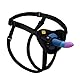 ROMP Piccolo Pegging Kit - 5 Zoll Silikon Strap On Dildo - Verstellbarer Harness Strap On Kit mit nicht-realistischem Saugnapf - P-Punkt & G-Punkt gebogener Dildo - Maschinenwaschbar