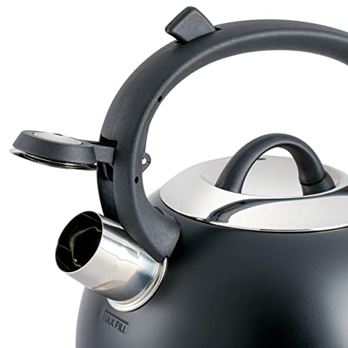 image for Mr. Coffee Flintshire 1.75-Quart Stainless Steel Whistling Tea Kettle 
