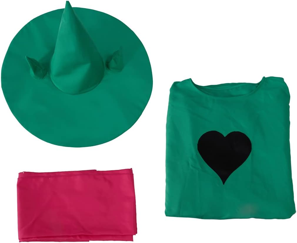 RocailleCos Game Ralsei Cosplay Green Cloak Hoodie Ralsei Cape Costumes Halloween Props Outfit Suit
