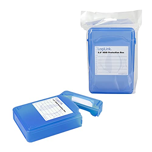LogiLink UA0133 - Funda de protección para Disco Duro de 3.5", Azul