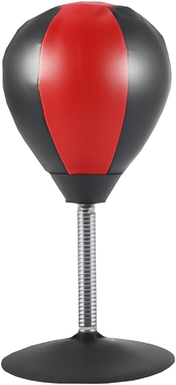 Desktop Punching Bag with Suction Base, Small Counter Top Stress Relief Punching Ball, Boxing Bag Speed Balls for Home Strength and Speed Training