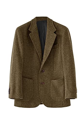 Men's Casual Sports Coats Dress Blazer Wool Blend Suit Jackets