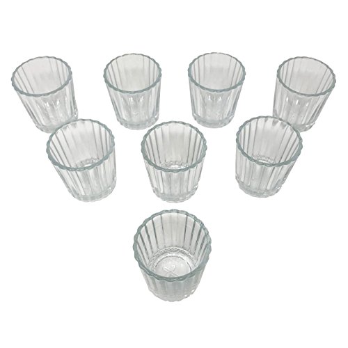 Set Of 8 Mezcal Glasses, Vaso Veladora Para Mezcal. Traditional Glass For Mexican Drinks With A Wide Mouth In Order To Get The Aroma. It Also Serves As A Tequila Shot Glass. #TOP1