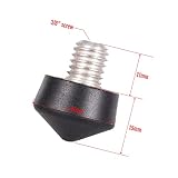 Zestaw 3 uniwersalnych antypoślizgowych 3/8 cala statyw monopod gumowy kolce nożne do Andoer Benro Gitzo Manfrotto statyw monopod