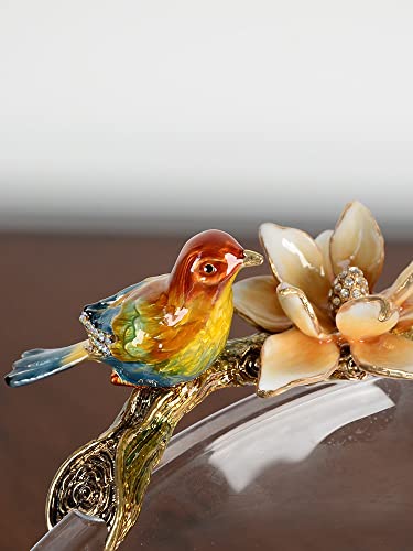 Seasd Enamel Crystal Glass Fruit Bowl Living Room Home Creative Wedding Ornaments #TOP5