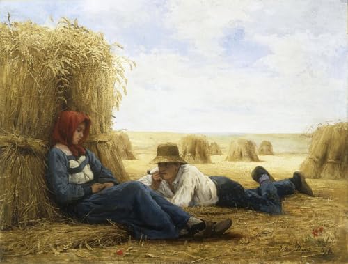 Toile Le temps des vendanges Julien Dupré art portrait mural 60x90cm
