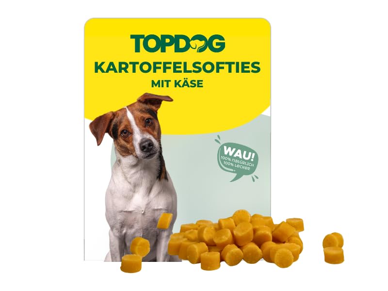 Top Dog Kartoffel-Softies - 200g im Beutel - Trainingssnack für Hunde (Käse)