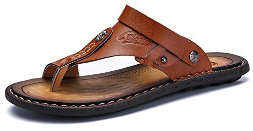Honeystore Men's Sandals Flip Flops Open-Toe Hollow Shoes2
