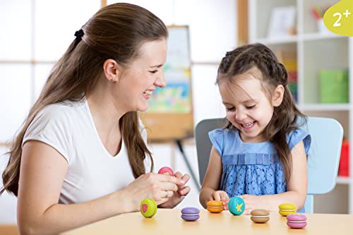 Merle Toys - Macarons: Montessori Spielzeug für Kinder ab 2 3 4 Jahren, Kinderküche Zubehör, ideales Holzspielzeug für… – Bild 3