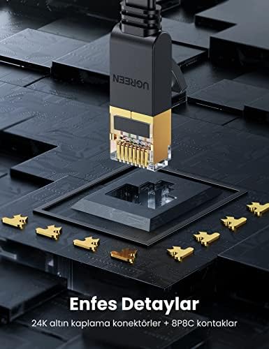 Ugreen CAT7 U/FTP Flat Ethernet Kablosu 5 Metre - Görsel 4