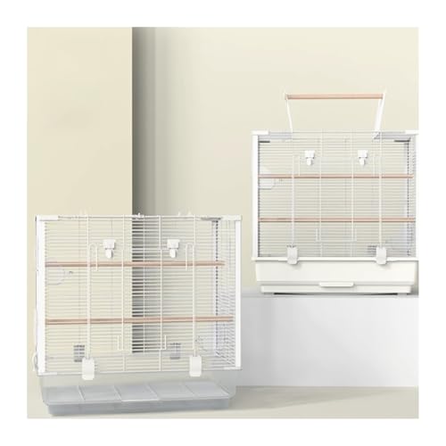 Vogelkäfige Luxus- Vogelkäfig for Papageien, Landschaftskäfig, großer transparenter Zuchtkäfig Komfortabel(Translucent)-8