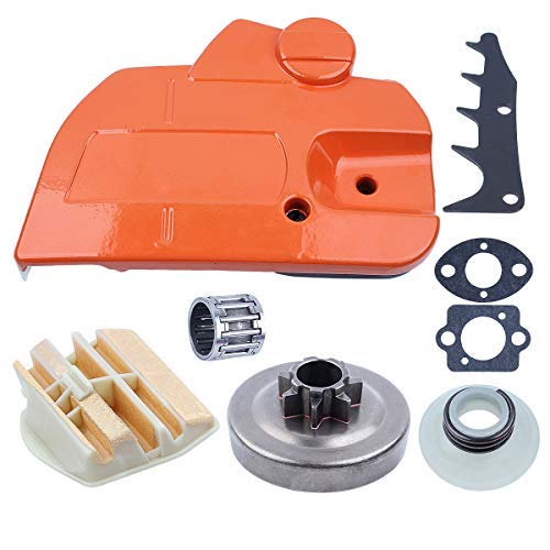 Adefol Chainsaw Brake Clutch Cover 8pcs Kit for Husqvarna 445 450 with .325"
