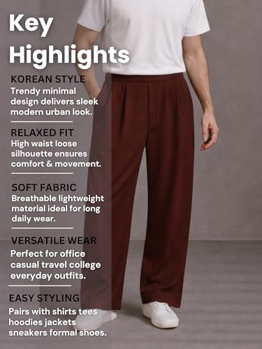 Image of Korean Pants for Man | Trekking Pants | Korean Trousers | Baggy Trackpants for Men - Effortless Style, Confident Feel, Free Movement, All-Day Comfort