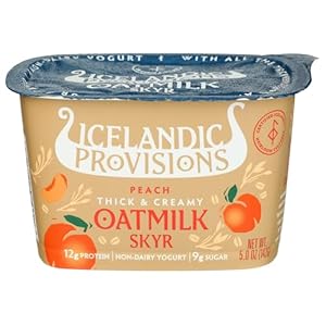 Icelandic Provisions, Yogurt Skyr Oat Peach, 5 Ounce